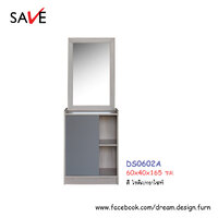 โต๊ะเครื่องแป้ง DS0602A (อาร์ตี้) แบบยืน สีโซลิด/กราไฟท์