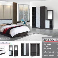 ชุดห้องนอน Icon (ไอคอน) สีแอชบราวน์/หินอ่อน
