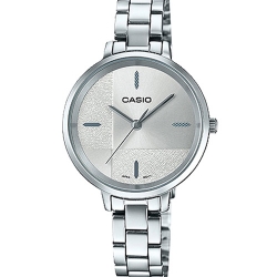 CASIO นาฬิกาคาสิโอ นาฬิกาข้อมือ นาฬิกากันน้ำ นาฬิกาของแท้ ประกันศูนย์ CMG 1 ปี รุ่น LTP-E152D-7E นาฬิกาสีเงิน