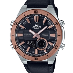 CASIO EDIFICE นาฬิกาข้อมือ นาฬิกากันน้ำ นาฬิกาของแท้ ประกันศูนย์ CMG 1 ปี รุ่น ERA-110GL-1A นาฬิกาสีดำ