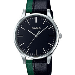 CASIO นาฬิกาคาสิโอ นาฬิกาข้อมือ นาฬิกากันน้ำ นาฬิกาของแท้ ประกันศูนย์ CMG 1 ปี รุ่น MTP-E133L-1E นาฬิกาสีดำ