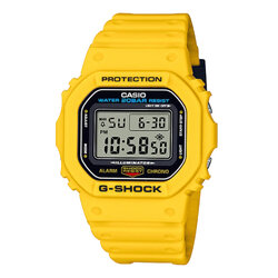 CASIO MID YEAR SALE G-SHOCK พร้อมส่ง นาฬิกาข้อมือ นาฬิกากันน้ำ นาฬิกาของแท้ ประกันศูนย์ CMG 1 ปี รุ่น DWE-5600R-9 นาฬิกาสีเหลือง