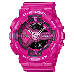 CASIO G-SHOCK นาฬิกาข้อมือ นาฬิกากันน้ำ นาฬิกาของแท้ ประกันศูนย์ CMG 1 ปี รุ่น GMA-S110MP-4A3 นาฬิกาสีชมพู