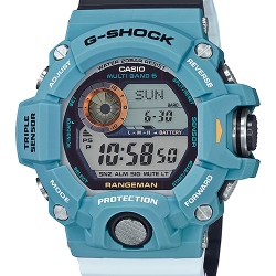 CASIO G-SHOCK นาฬิกาข้อมือ นาฬิกากันน้ำ นาฬิกาของแท้ ประกันศูนย์ CMG 1 ปี รุ่น GW-9402KJ-2J นาฬิกาสีฟ้า