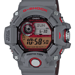 CASIO G-SHOCK นาฬิกาข้อมือ นาฬิกากันน้ำ นาฬิกาของแท้ ประกันศูนย์ CMG 1 ปี รุ่น GW-9400KJ-8J นาฬิกาสีเทา