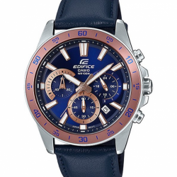 CASIO EDIFICE นาฬิกาข้อมือ นาฬิกากันน้ำ นาฬิกาของแท้ ประกันศูนย์ CMG 1 ปี รุ่น EFV-570L-2B นาฬิกาสีน้ำเงิน