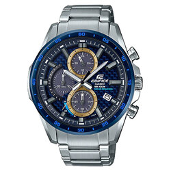 CASIO EDIFICE นาฬิกาข้อมือ นาฬิกากันน้ำ นาฬิกาของแท้ ประกันศูนย์ CMG 1 ปี รุ่น EQS-900BCD-2A นาฬิกาสีเงิน