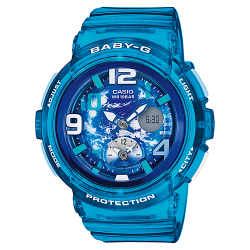 CASIO BABY-G นาฬิกาข้อมือ นาฬิกากันน้ำ นาฬิกาของแท้ ประกันศูนย์ CMG 1 ปี รุ่น BGA-190GL-2B นาฬิกาสีน้ำเงิน