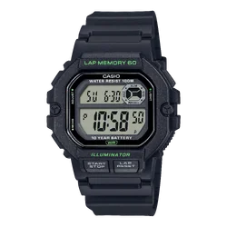 CASIO MID YEAR SALE นาฬิกาคาสิโอ นาฬิกาข้อมือ นาฬิกากันน้ำ นาฬิกาของแท้ ประกันศูนย์ CMG 1 ปี รุ่น WS-1400H-1A นาฬิกาสีดำ