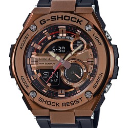 CASIO G-SHOCK นาฬิกาข้อมือ นาฬิกากันน้ำ นาฬิกาของแท้ ประกันศูนย์ CMG 1 ปี รุ่น GST-210B-4A นาฬิกาสีน้ำตาล