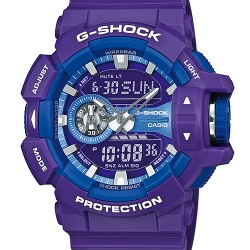 CASIO G-SHOCK นาฬิกาข้อมือ นาฬิกากันน้ำ นาฬิกาของแท้ ประกันศูนย์ CMG 1 ปี รุ่น GA-400A-6A นาฬิกาสีม่วง