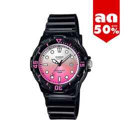 CASIO นาฬิกาคาสิโอ นาฬิกาข้อมือ นาฬิกากันน้ำ นาฬิกาของแท้ ประกันศูนย์ CMG 1 ปี รุ่น LRW-200H-4E นาฬิกาสีดำ