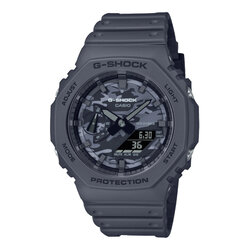 CASIO G-SHOCK นาฬิกาข้อมือ นาฬิกากันน้ำ นาฬิกาของแท้ ประกันศูนย์ CMG 1 ปี รุ่น GA-2100CA-8A นาฬิกาสีเทา