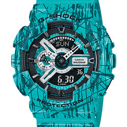 CASIO G-SHOCK นาฬิกาข้อมือ นาฬิกากันน้ำ นาฬิกาของแท้ ประกันศูนย์ CMG 1 ปี รุ่น GA-110SL-3A นาฬิกาสีเขียว