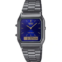 CASIO นาฬิกาคาสิโอ นาฬิกาข้อมือ นาฬิกากันน้ำ นาฬิกาของแท้ ประกันศูนย์ CMG 1 ปี รุ่น AQ-230GG-2A นาฬิกาสีน้ำเงิน