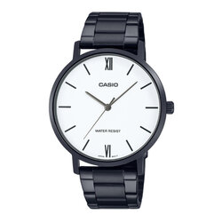 CASIO MID YEAR SALE นาฬิกาคาสิโอ พร้อมส่ง นาฬิกาข้อมือ นาฬิกากันน้ำ นาฬิกาของแท้ BTS ประกันศูนย์ CMG 1 ปี รุ่น MTP-VT01B-7B นาฬิกาสีดำ