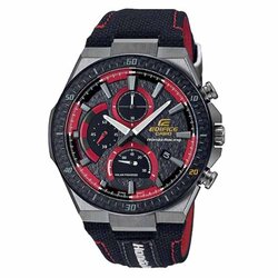 CASIO EDIFICE นาฬิกาข้อมือ นาฬิกากันน้ำ นาฬิกาของแท้ ประกันศูนย์ CMG 1 ปี รุ่น EFS-560HR-1A นาฬิกาสีดำ