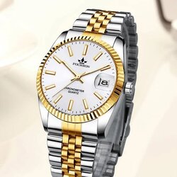 FOURRON นาฬิกาแฟชั่น นาฬิกาข้อมือ นาฬิกาของแท้ sj2210221419144122 นาฬิกาสีเงิน