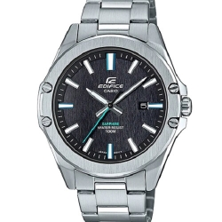 CASIO นาฬิกาคาสิโอ นาฬิกาข้อมือ นาฬิกากันน้ำ นาฬิกาของแท้ ประกันศูนย์ CMG 1 ปี รุ่น EFR-S107D-1A นาฬิกาสีเงิน