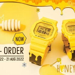 CASIO MID YEAR SALE G-SHOCK นาฬิกาข้อมือ นาฬิกากันน้ำ นาฬิกาของแท้ ประกันศูนย์ CMG 1 ปี รุ่น SLV-22B-9 นาฬิกาสีเหลือง