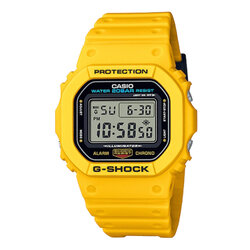 CASIO MID YEAR SALE G-SHOCK นาฬิกาข้อมือ นาฬิกากันน้ำ นาฬิกาของแท้ ประกันศูนย์ CMG 1 ปี รุ่น DW-5600REC-9 นาฬิกาสีเหลือง
