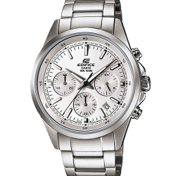 CASIO EDIFICE นาฬิกาข้อมือ นาฬิกากันน้ำ นาฬิกาของแท้ ประกันศูนย์ CMG 1 ปี รุ่น EFR-527D-7A นาฬิกาสีเงิน