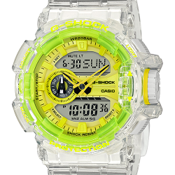 CASIO MID YEAR SALE G-SHOCK นาฬิกาข้อมือ นาฬิกากันน้ำ นาฬิกาของแท้ ประกันศูนย์ CMG 1 ปี รุ่น GA-400SK-1A9 นาฬิกาสีใส