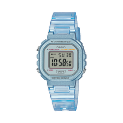 CASIO นาฬิกาคาสิโอ นาฬิกาข้อมือ นาฬิกากันน้ำ นาฬิกาของแท้ ประกันศูนย์ CMG 1 ปี รุ่น LA-20WHS-4A นาฬิกาสีฟ้า