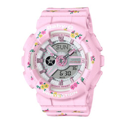 CASIO BABY-G นาฬิกาข้อมือ นาฬิกากันน้ำ นาฬิกาของแท้ ประกันศูนย์ CMG 1 ปี รุ่น BA-110LSB-4A นาฬิกาสีชมพู