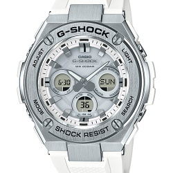 CASIO G-SHOCK นาฬิกาข้อมือ นาฬิกากันน้ำ นาฬิกาของแท้ ประกันศูนย์ CMG 1 ปี รุ่น GST-S310-7A นาฬิกาสีขาว