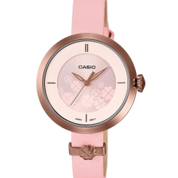 CASIO นาฬิกาคาสิโอ นาฬิกาข้อมือ นาฬิกากันน้ำ นาฬิกาของแท้ ประกันศูนย์ CMG 1 ปี รุ่น LTP-E154RL-4A นาฬิกาสีชมพู