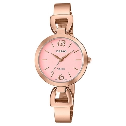 CASIO นาฬิกาคาสิโอ นาฬิกาข้อมือ นาฬิกากันน้ำ นาฬิกาของแท้ ประกันศูนย์ CMG 1 ปี รุ่น LTP-E402PG-4A นาฬิกาสีแดง