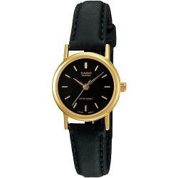 CASIO นาฬิกาคาสิโอ นาฬิกาข้อมือ นาฬิกากันน้ำ นาฬิกาของแท้ ประกันศูนย์ CMG 1 ปี รุ่น MTP-1095Q-1A นาฬิกาสีดำ