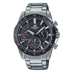 CASIO EDIFICE นาฬิกาข้อมือ นาฬิกากันน้ำ นาฬิกาของแท้ ประกันศูนย์ CMG 1 ปี รุ่น EQS-930DB-1A นาฬิกาสีเงิน