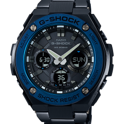 CASIO G-SHOCK นาฬิกาข้อมือ นาฬิกากันน้ำ นาฬิกาของแท้ ประกันศูนย์ CMG 1 ปี รุ่น GST-S110BD-1A2 นาฬิกาสีดำ