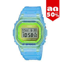 CASIO G-SHOCK นาฬิกาข้อมือ นาฬิกากันน้ำ นาฬิกาของแท้ ประกันศูนย์ CMG 1 ปี รุ่น DW-5600LS-2D นาฬิกาสีฟ้า