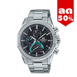 CASIO EDIFICE นาฬิกาข้อมือ นาฬิกากันน้ำ นาฬิกาของแท้ ประกันศูนย์ CMG 1 ปี รุ่น EQB-1000D-1A นาฬิกาสีเงิน