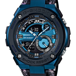CASIO G-SHOCK นาฬิกาข้อมือ นาฬิกากันน้ำ นาฬิกาของแท้ ประกันศูนย์ CMG 1 ปี รุ่น GST-200CP-2A นาฬิกาสีน้้ำเงิน