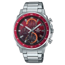 CASIO EDIFICE นาฬิกาข้อมือ นาฬิกากันน้ำ นาฬิกาของแท้ ประกันศูนย์ CMG 1 ปี รุ่น EFV-600D-4A นาฬิกาสีเงิน