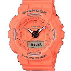 CASIO G-SHOCK นาฬิกาข้อมือ นาฬิกากันน้ำ นาฬิกาของแท้ ประกันศูนย์ CMG 1 ปี รุ่น GMA-S130VC-4A นาฬิกาสีส้ม