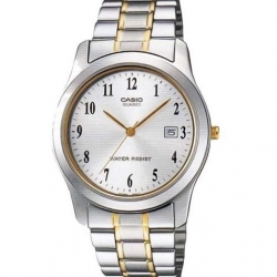 CASIO นาฬิกาคาสิโอ นาฬิกาข้อมือ นาฬิกากันน้ำ นาฬิกาของแท้ ประกันศูนย์ CMG 1 ปี รุ่น MTP-1141G-7B นาฬิกาสีเงิน