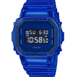 CASIO G-SHOCK นาฬิกาข้อมือ นาฬิกากันน้ำ นาฬิกาของแท้ ประกันศูนย์ CMG 1 ปี รุ่น DW-5600SB-2D นาฬิกาสีัน้ำเงิน