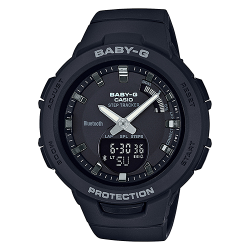 CASIO BABY-G นาฬิกาข้อมือ นาฬิกากันน้ำ นาฬิกาของแท้ ประกันศูนย์ CMG 1 ปี รุ่น BSA-B100-1A นาฬิกาสีดำ