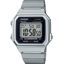 CASIO นาฬิกาคาสิโอ นาฬิกาข้อมือ นาฬิกากันน้ำ นาฬิกาของแท้ ประกันศูนย์ CMG 1 ปี รุ่น B650WD-1A นาฬิกาสีเงิน