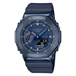 CASIO MID YEAR SALE G-SHOCK พร้อมส่ง นาฬิกาข้อมือ นาฬิกากันน้ำ นาฬิกาของแท้ ประกันศูนย์ CMG 1 ปี รุ่น GM-2100N-2A นาฬิกาสีน้ำเงิน