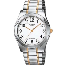 CASIO นาฬิกาคาสิโอ นาฬิกาข้อมือ นาฬิกากันน้ำ นาฬิกาของแท้ ประกันศูนย์ CMG 1 ปี รุ่น MTP-1275SG-7B นาฬิกาสีเงิน