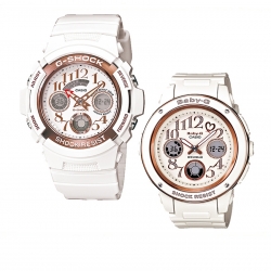 CASIO LOVESET นาฬิกาข้อมือ นาฬิกากันน้ำ นาฬิกาของแท้ ประกันศูนย์ CMG 1 ปี รุ่น LOV-13A-7 นาฬิกาสีขาว