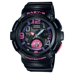 CASIO BABY-G นาฬิกาข้อมือ นาฬิกากันน้ำ นาฬิกาของแท้ ประกันศูนย์ CMG 1 ปี รุ่น BGA-190-1B นาฬิกาสีดำ