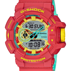 CASIO G-SHOCK นาฬิกาข้อมือ นาฬิกากันน้ำ นาฬิกาของแท้ ประกันศูนย์ CMG 1 ปี รุ่น GA-400CM-4A นาฬิกาสีแดง