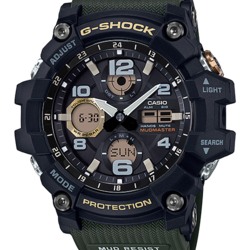 CASIO G-SHOCK นาฬิกาข้อมือ นาฬิกากันน้ำ นาฬิกาของแท้ ประกันศูนย์ CMG 1 ปี รุ่น GSG-100-1A3 นาฬิกาสีดำ